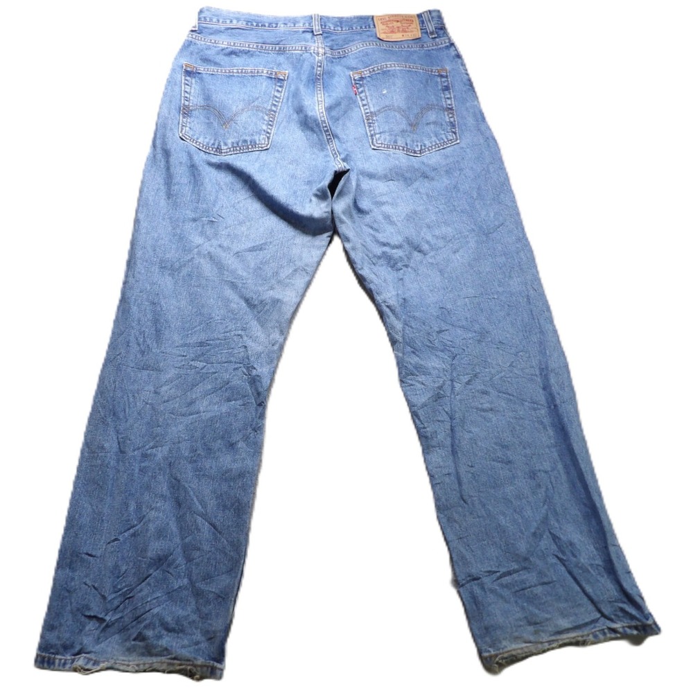 VTG 90s Levis 569 Loose Straight Jeans Men W34 L32 Light Wash Blue Denim Relaxed